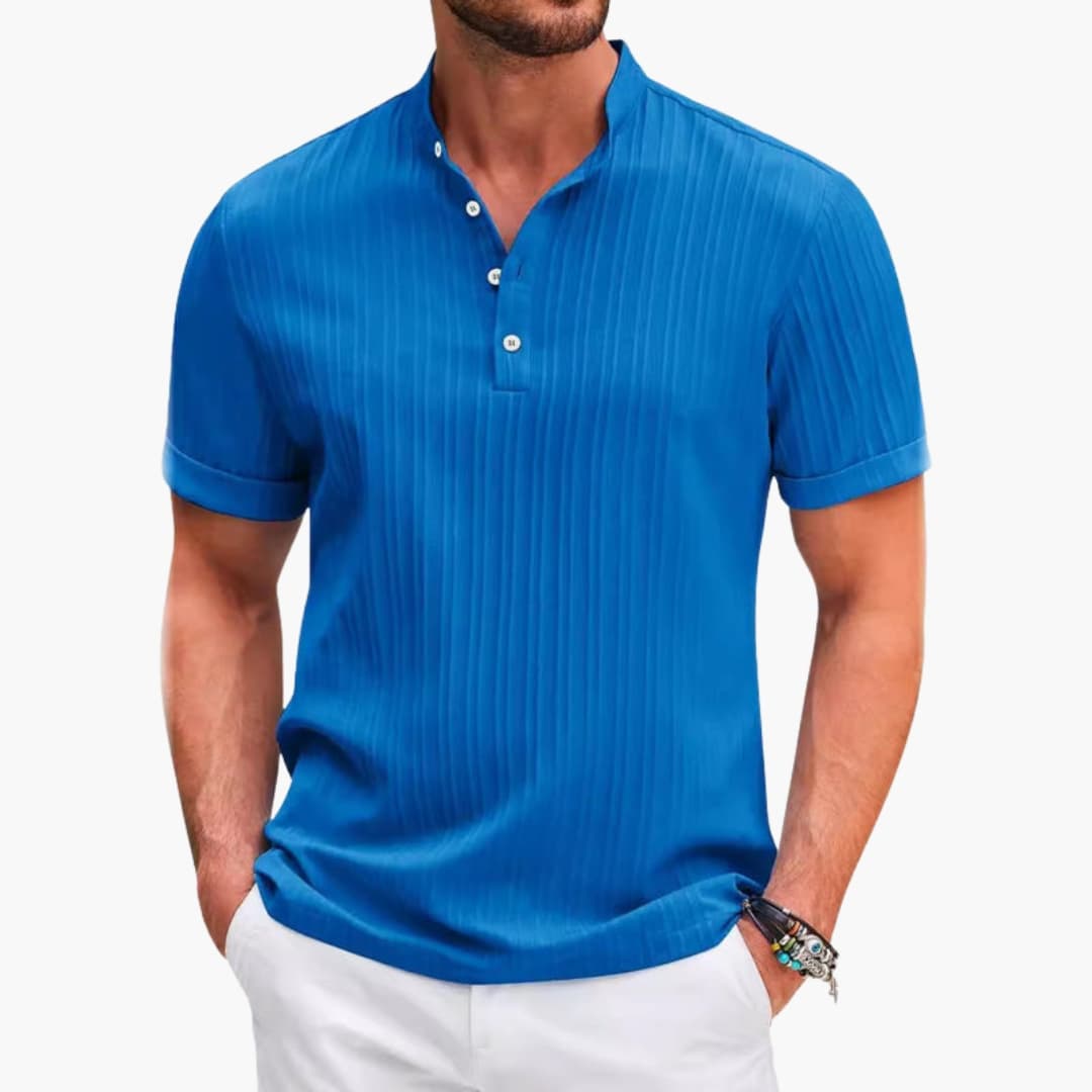 Men's Henley T-Shirt | Casual Short Sleeve Shirt 4