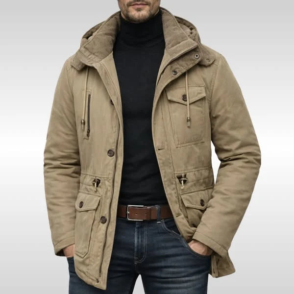 Men's Insulated Autumn Jacket with Fleece Lining 0