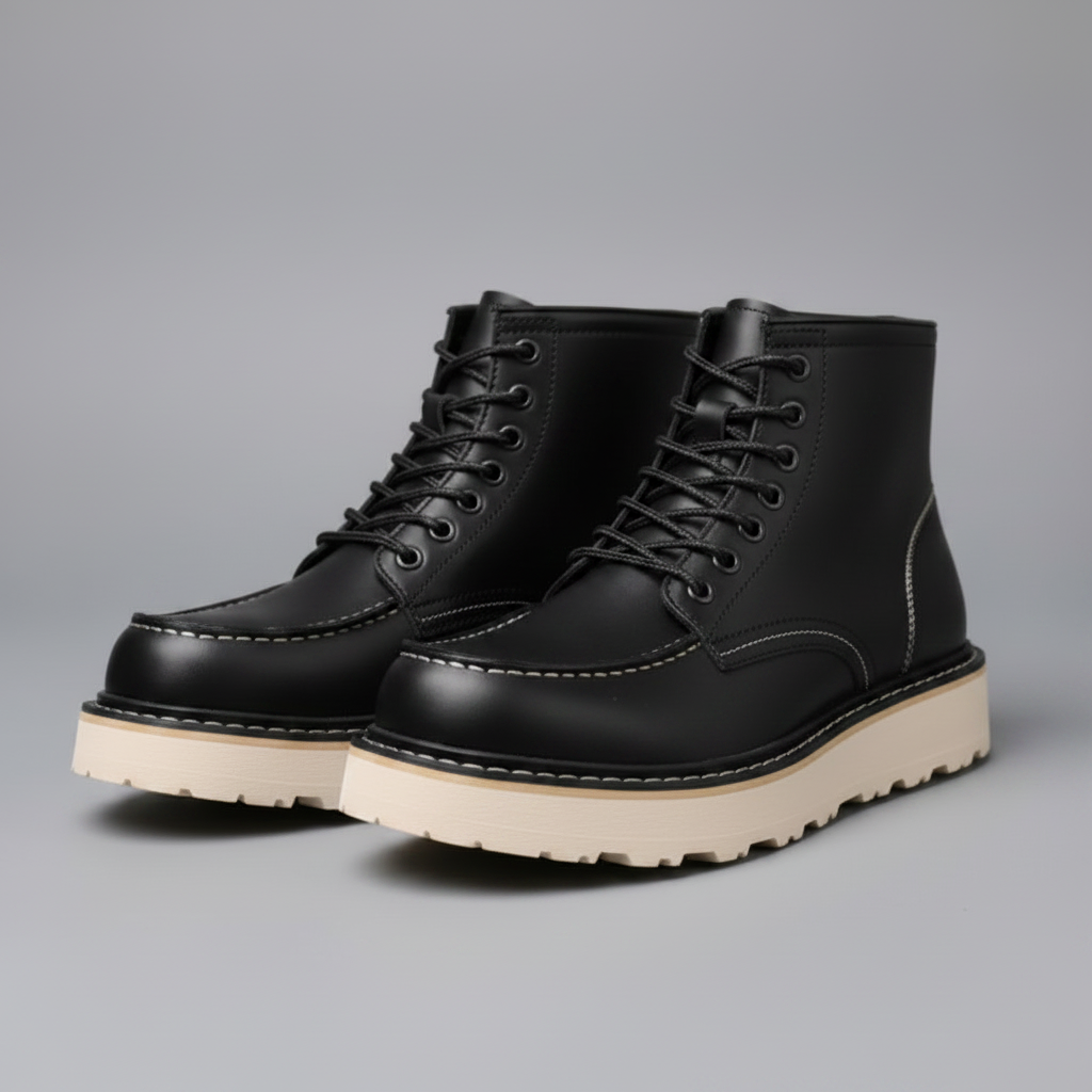 Men's Lace-Up Ankle Boots | Durable Leather Footwear 1