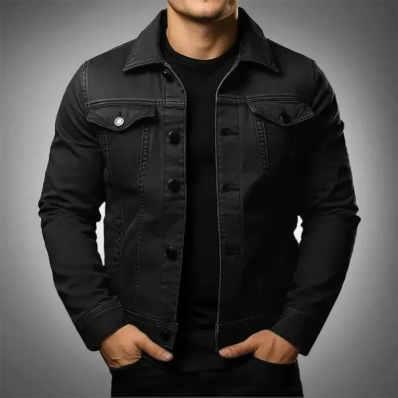 Men's Lightweight Collared Jacket | Spring Zip-Up Outerwear 0