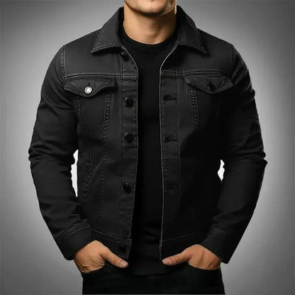 Men's Lightweight Collared Jacket | Spring Zip-Up Outerwear 0