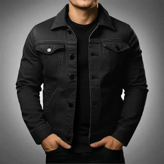 Men's Lightweight Collared Jacket | Spring Zip-Up Outerwear 0