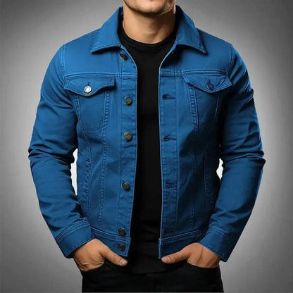 Men's Lightweight Collared Jacket | Spring Zip-Up Outerwear 2