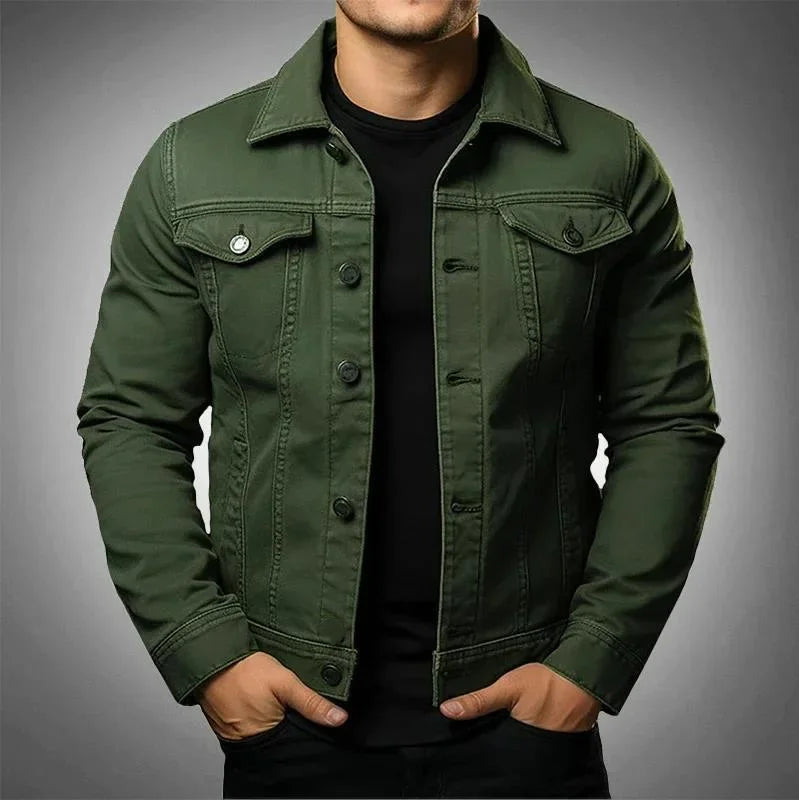 Men's Lightweight Collared Jacket | Spring Zip-Up Outerwear 3