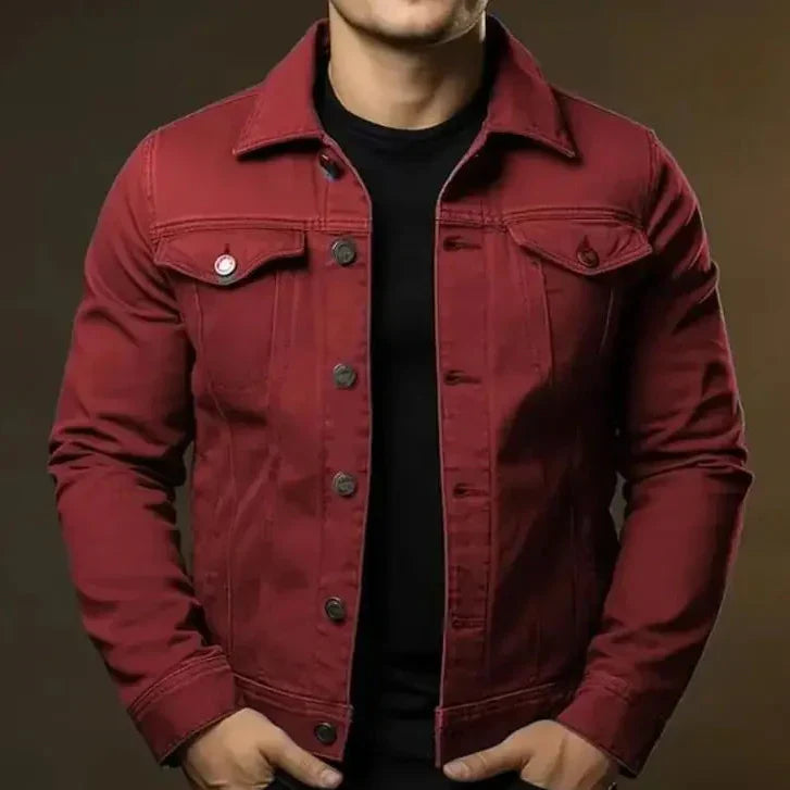 Men's Lightweight Collared Jacket | Spring Zip-Up Outerwear 4