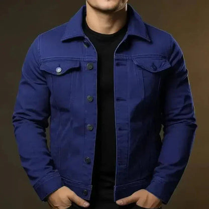 Men's Lightweight Collared Jacket | Spring Zip-Up Outerwear 6