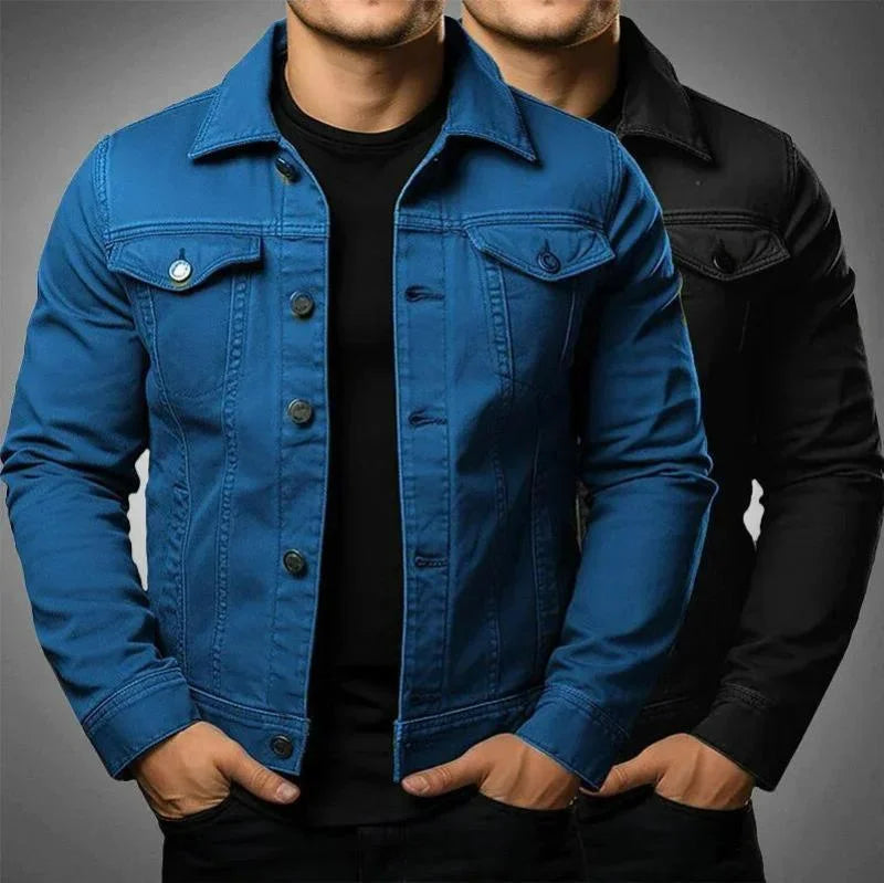 Men's Lightweight Collared Jacket | Spring Zip-Up Outerwear 8