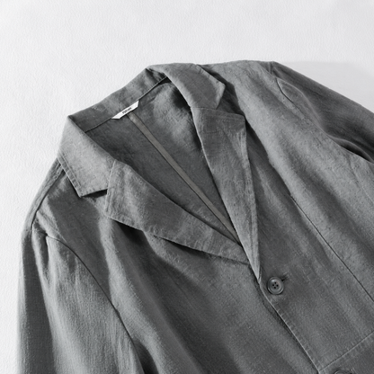 Men's Lightweight Linen Blend Casual Jacket | Smart Casual Blazer 2
