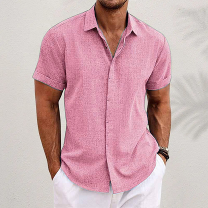 Men's Linen Short Sleeve Shirt | Lightweight Casual Wear 5