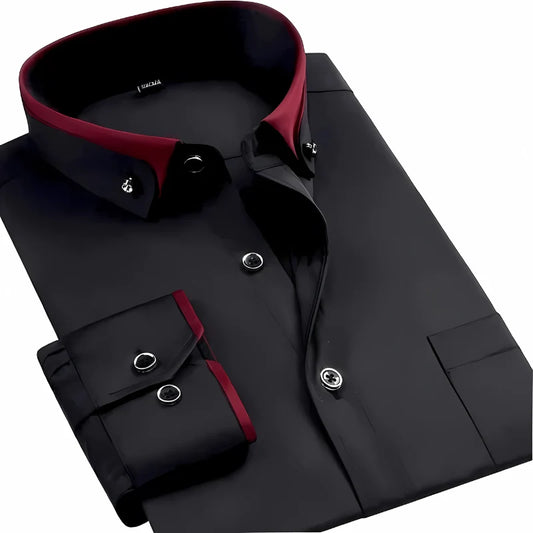 Men's Long Sleeve Cotton Shirt | Casual & Dress Wear 0