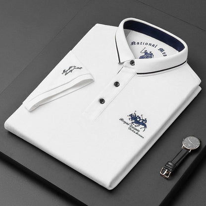 Men's Long Sleeve Polo Shirt Classic Fit 0