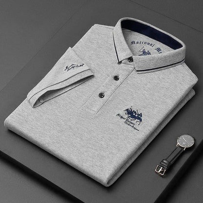 Men's Long Sleeve Polo Shirt Classic Fit 1
