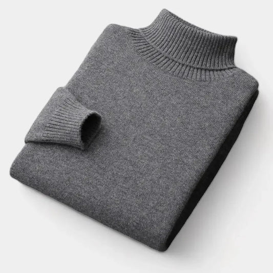 Men's Merino Wool Turtleneck Sweater | Autumn Knitwear 0