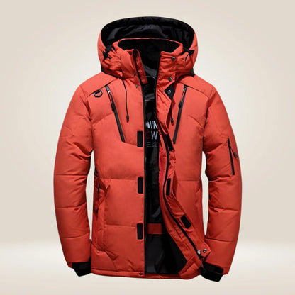 Men's Parka Winter Jacket Thick Fleece-Lined Waterproof Coat 0