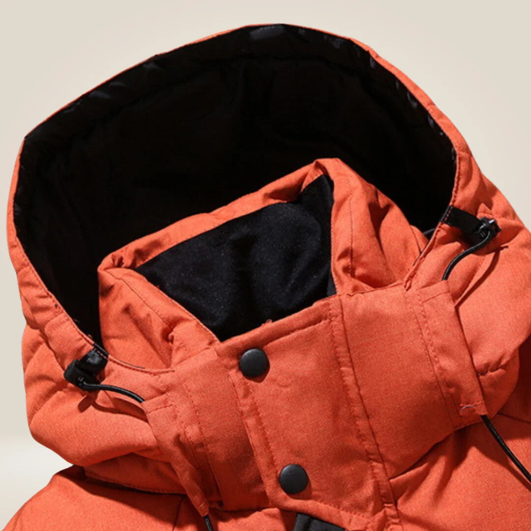 Men's Parka Winter Jacket Thick Fleece-Lined Waterproof Coat 1
