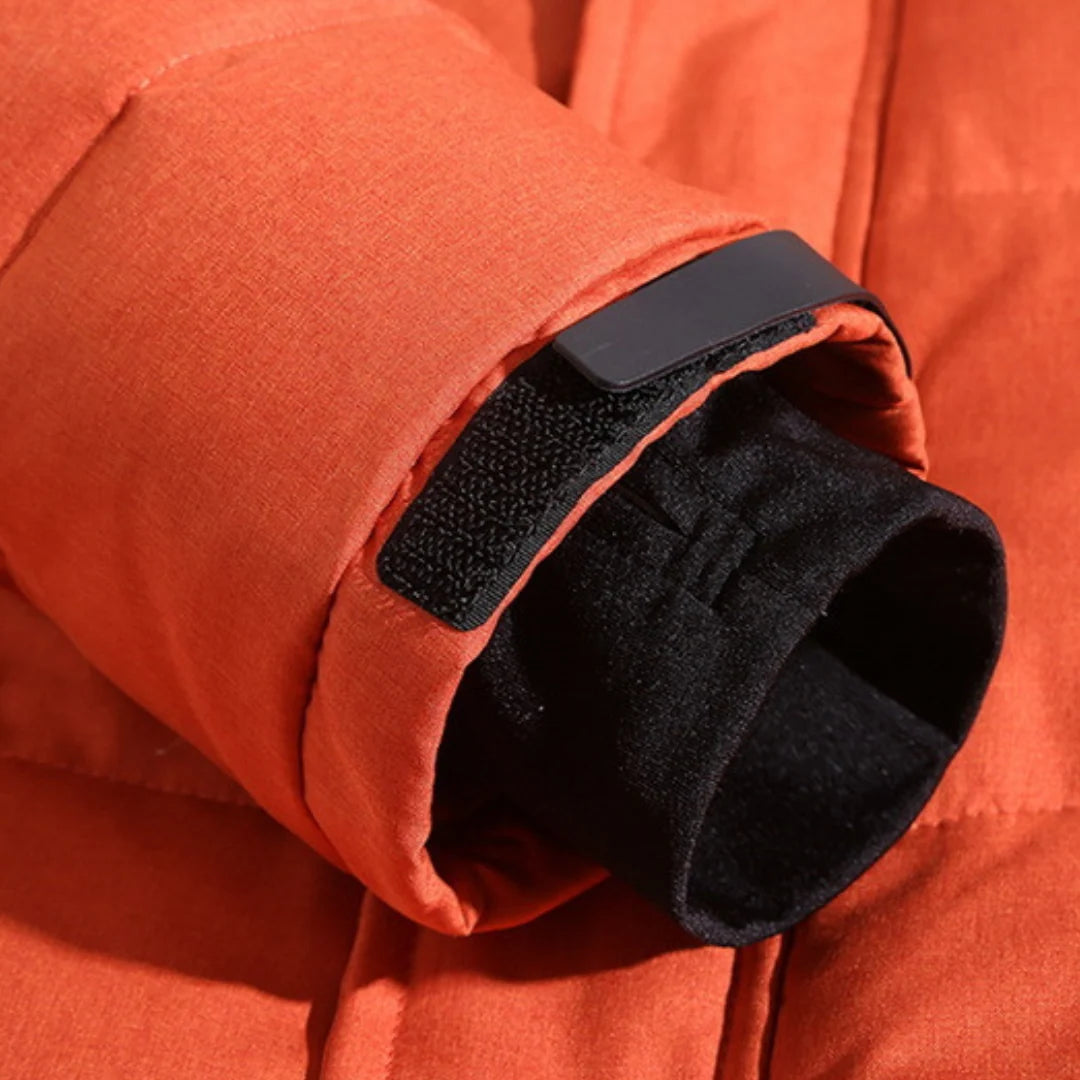 Men's Parka Winter Jacket Thick Fleece-Lined Waterproof Coat 3