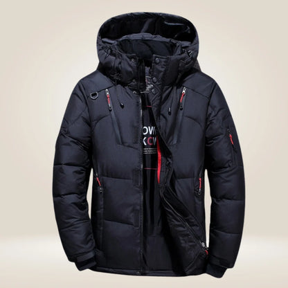Men's Parka Winter Jacket Thick Fleece-Lined Waterproof Coat 4