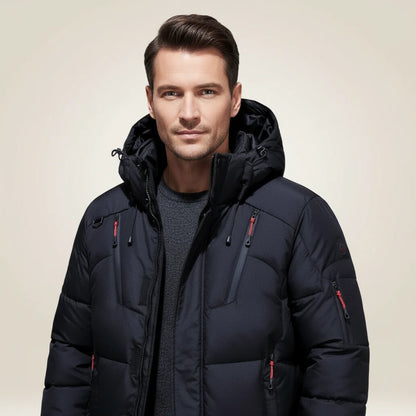Men's Parka Winter Jacket Thick Fleece-Lined Waterproof Coat 5