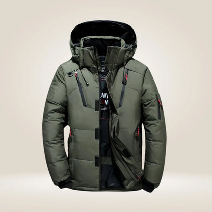 Men's Parka Winter Jacket Thick Fleece-Lined Waterproof Coat 8