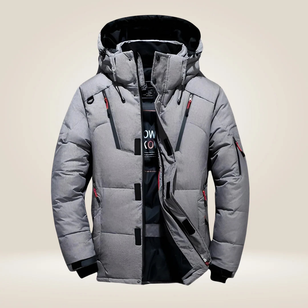 Men's Parka Winter Jacket Thick Fleece-Lined Waterproof Coat 9
