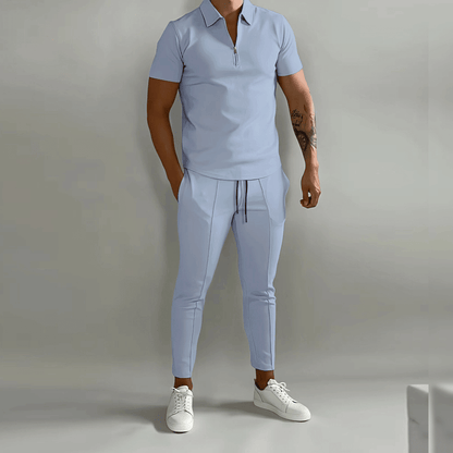 Men's Polo Shirt and Trousers Set | Business Casual Outfit 2