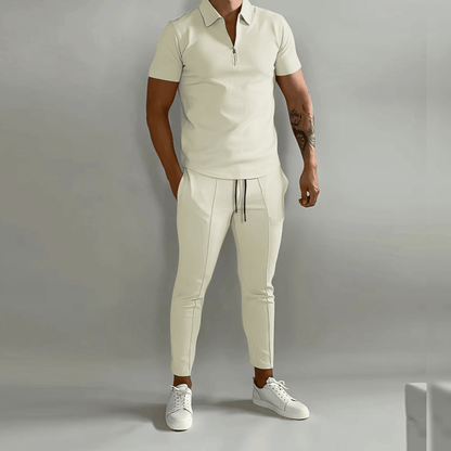 Men's Polo Shirt and Trousers Set | Business Casual Outfit 3