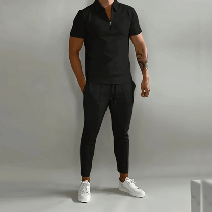 Men's Polo Shirt and Trousers Set | Business Casual Outfit 4