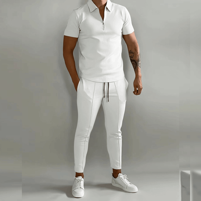 Men's Polo Shirt and Trousers Set | Business Casual Outfit 5