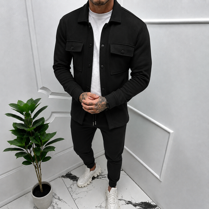 Men's Polyester Tracksuit Set | Casual Sporty Two-Piece 3