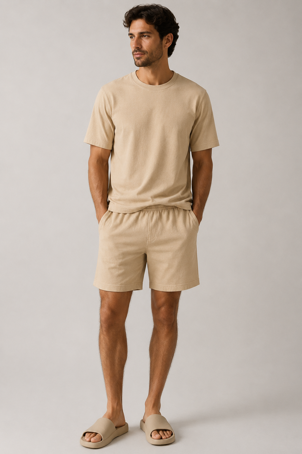 Men's Shorts Set | Casual T-Shirt and Shorts Outfit 1