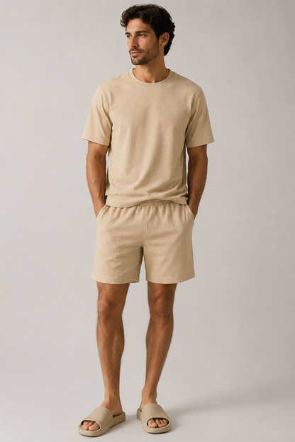 Men's Shorts Set | Casual T-Shirt and Shorts Outfit 1