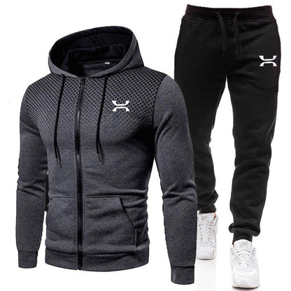 Men's Sports Suit | Zip-Up Hoodie and Sweatpants Set 0