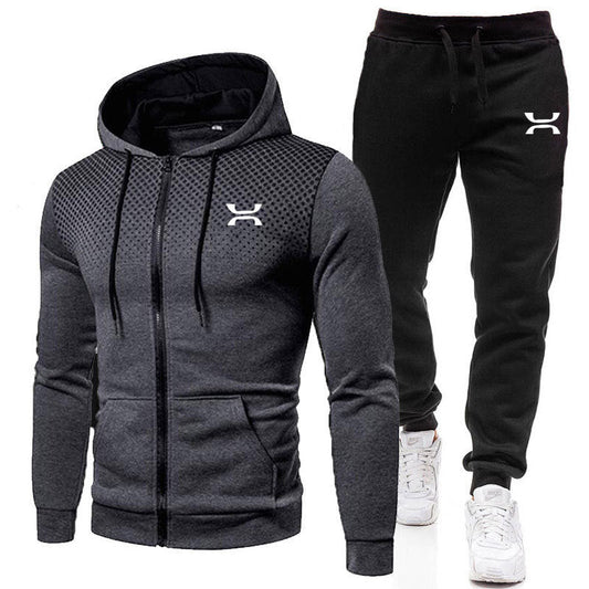 Men's Sports Suit | Zip-Up Hoodie and Sweatpants Set 0