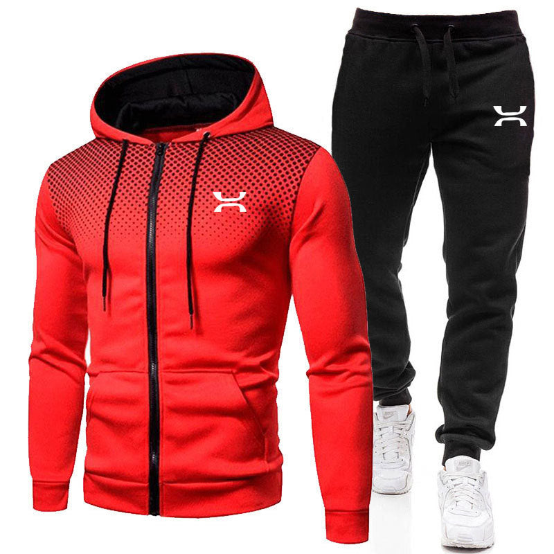 Men's Sports Suit | Zip-Up Hoodie and Sweatpants Set 2