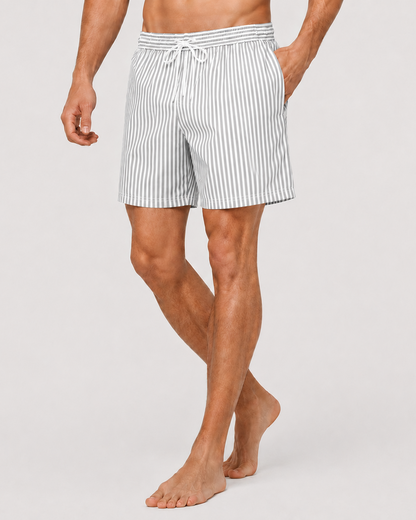 Men's Striped Quick-Dry Swim Shorts | Lightweight Swimwear 6