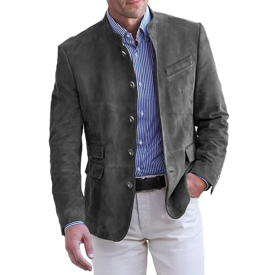 Men's Suede Zip-Up Jacket | Casual Outerwear for Men 3