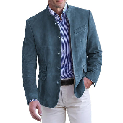 Men's Suede Zip-Up Jacket | Casual Outerwear for Men 4