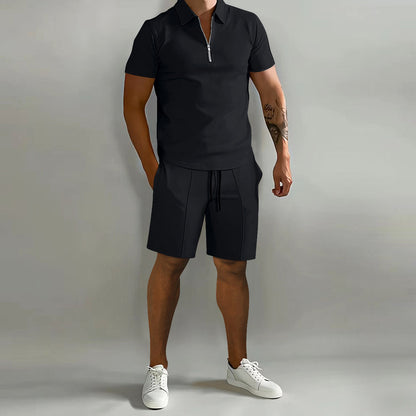 Men's Summer Set | Lightweight Polyester Polo & Shorts 1