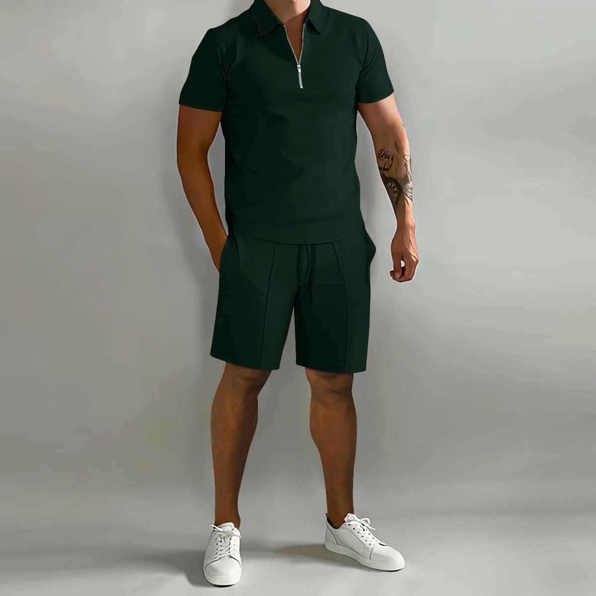Men's Summer Set | Lightweight Polyester Polo & Shorts 3