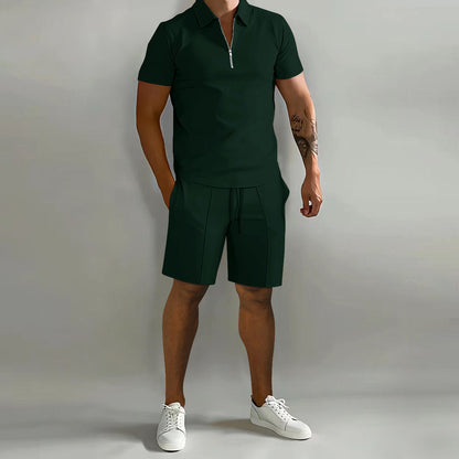 Men's Summer Set | Lightweight Polyester Polo & Shorts 3