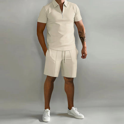 Men's Summer Set | Lightweight Polyester Polo & Shorts 4