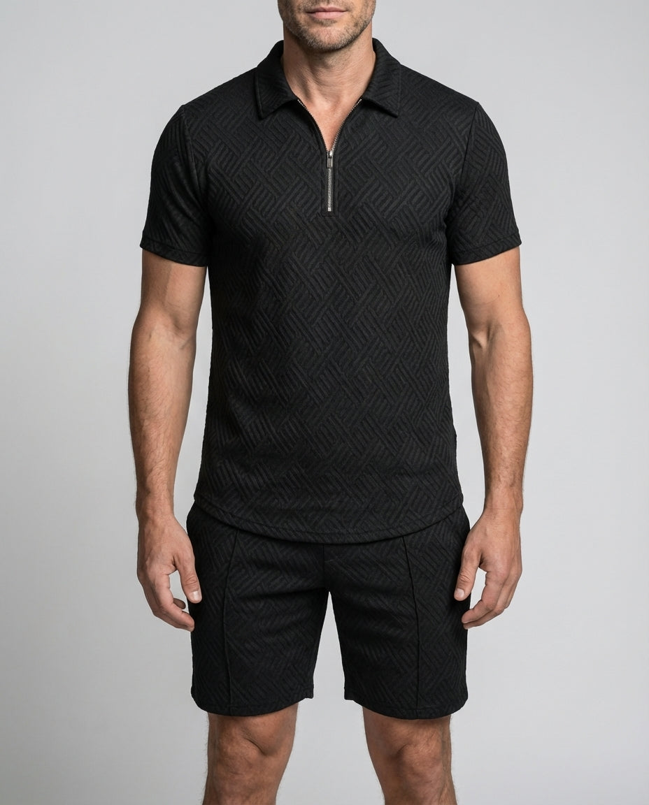Men's Summer Set | Short Sleeve Polo Shirt & Shorts 1