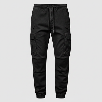 Men's Tactical Cargo Pants | Black Multi-Pocket Trousers 7