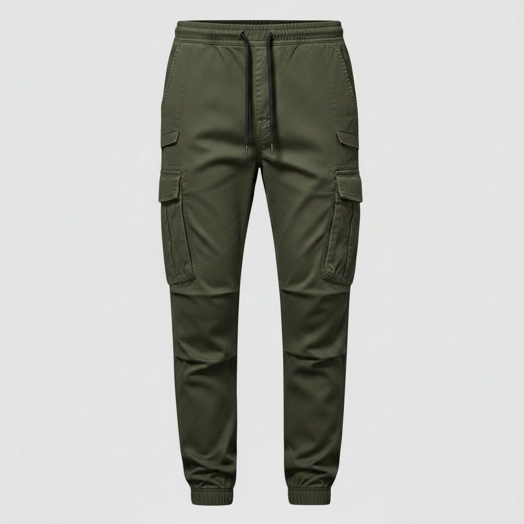Men's Tactical Cargo Pants | Black Multi-Pocket Trousers 8