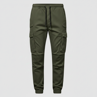 Men's Tactical Cargo Pants | Black Multi-Pocket Trousers 8