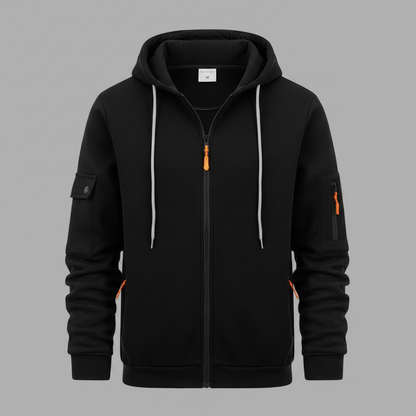 Men's Utility Zip-Up Hoodie | Casual Sweatshirt 7