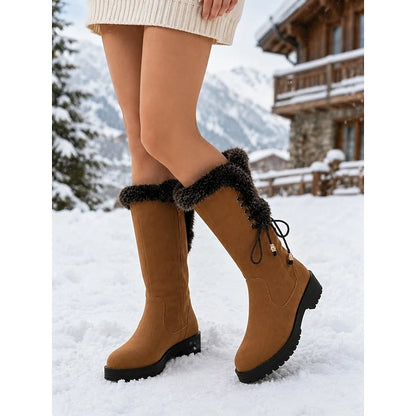 Meredith | Fur-Trimmed Knee-High Winter Boots 1