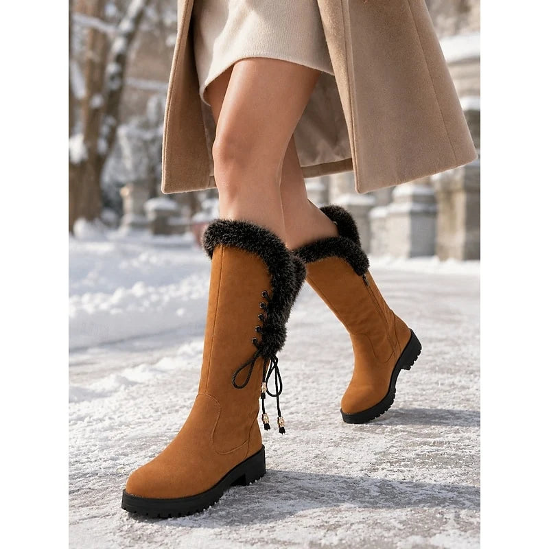Meredith | Fur-Trimmed Knee-High Winter Boots 3