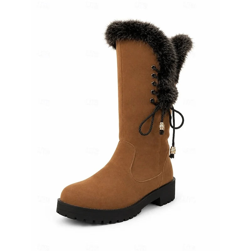 Meredith | Fur-Trimmed Knee-High Winter Boots 4