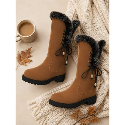 Meredith | Fur-Trimmed Knee-High Winter Boots 6